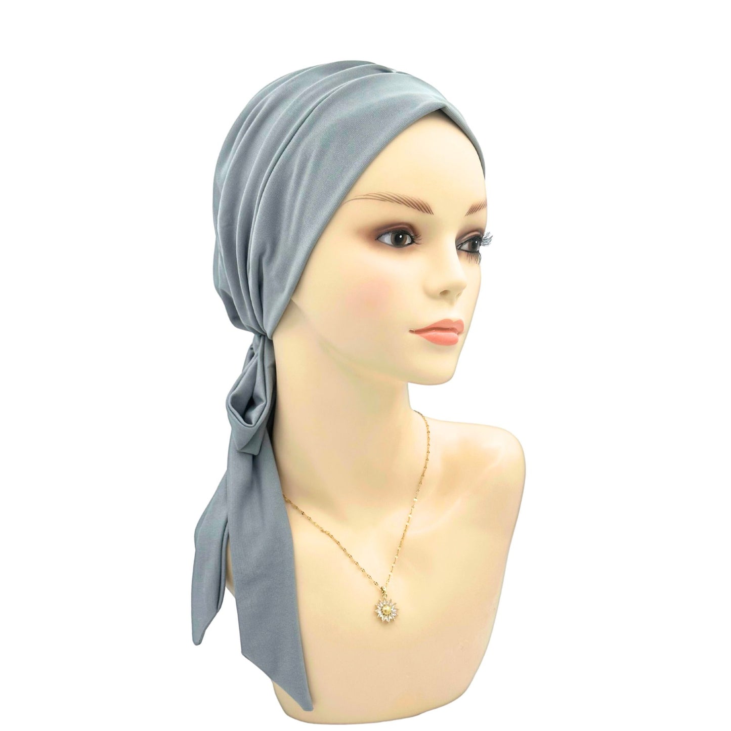 Grey scarf for chemo