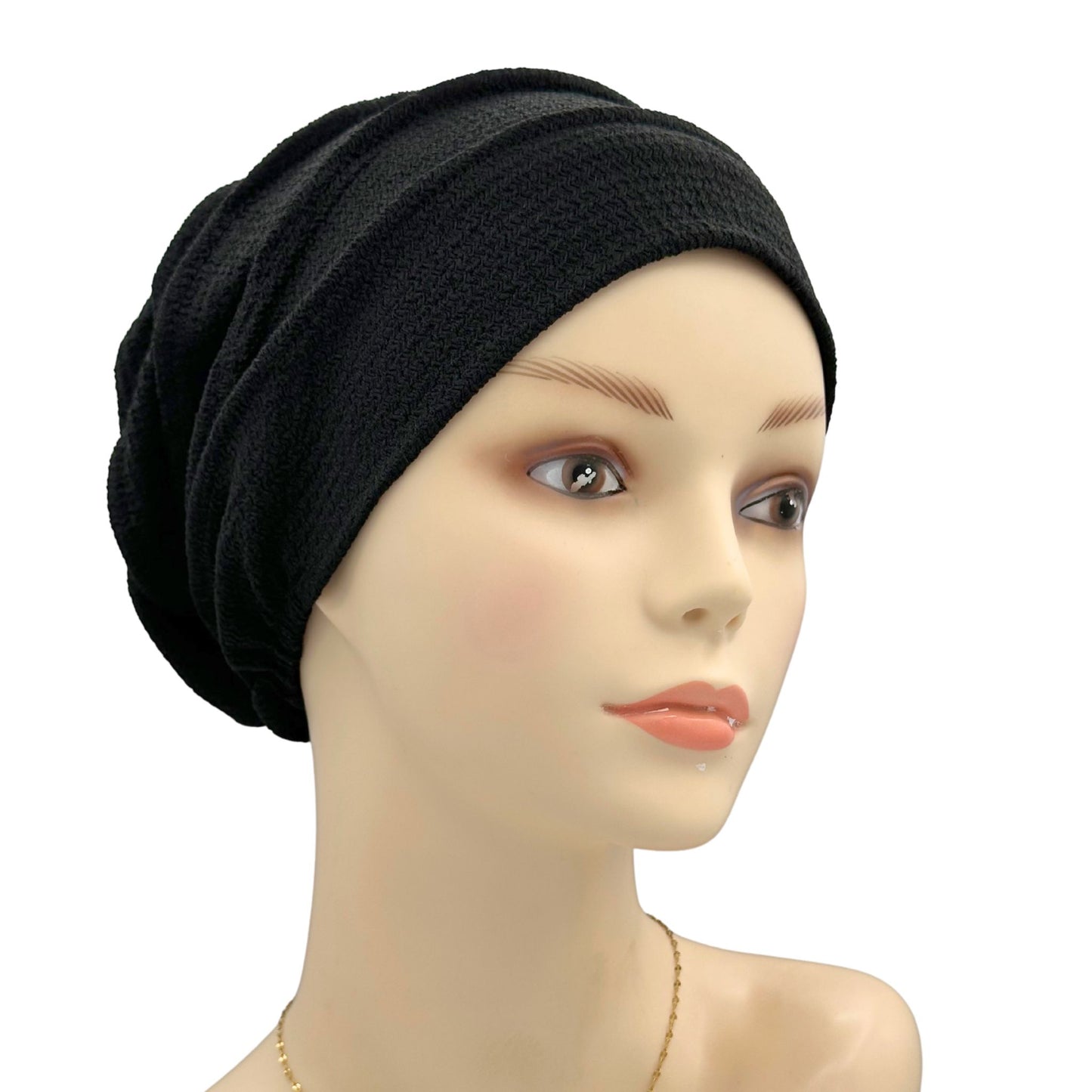 black chemo turban