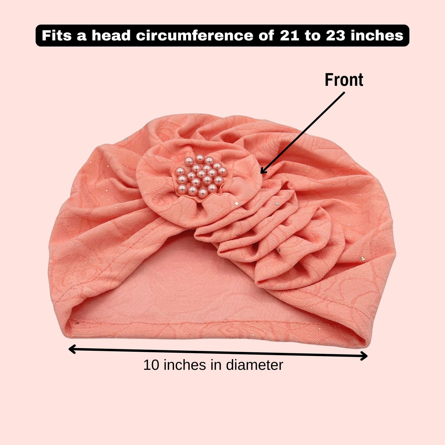pearla Chemo hat for women pink