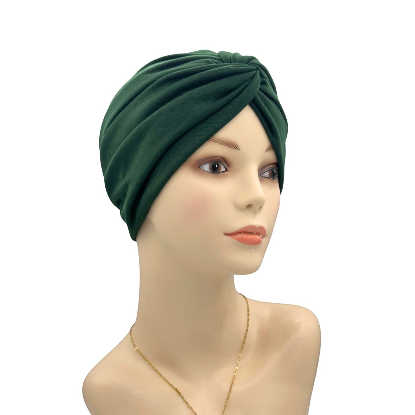 cancer head covering green olive