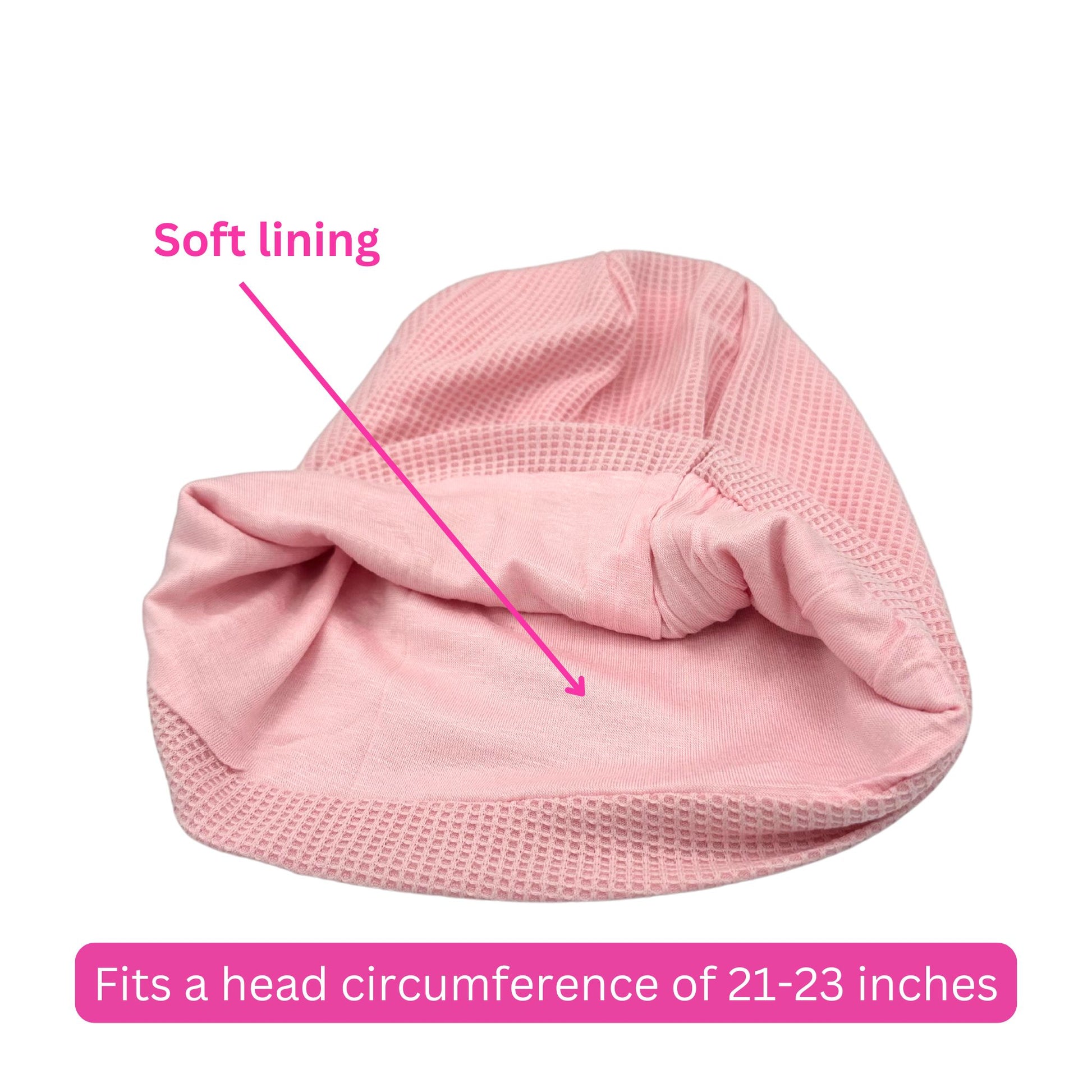 Pearla chemo merch headwear for bald head