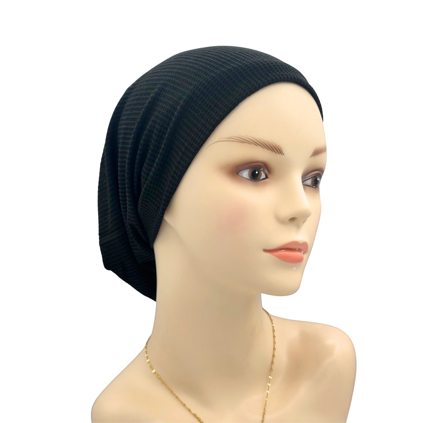 Cotton hats head covers black