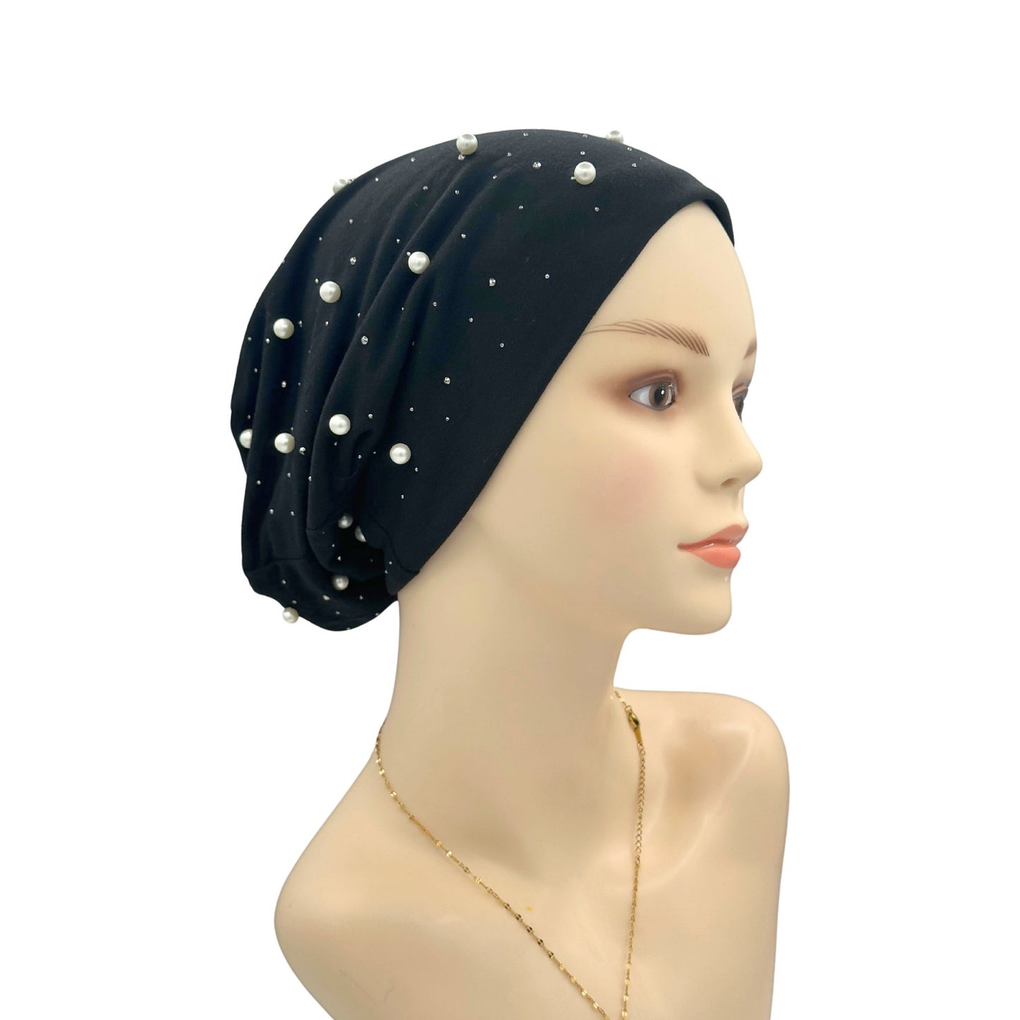 black cancer head covering for women