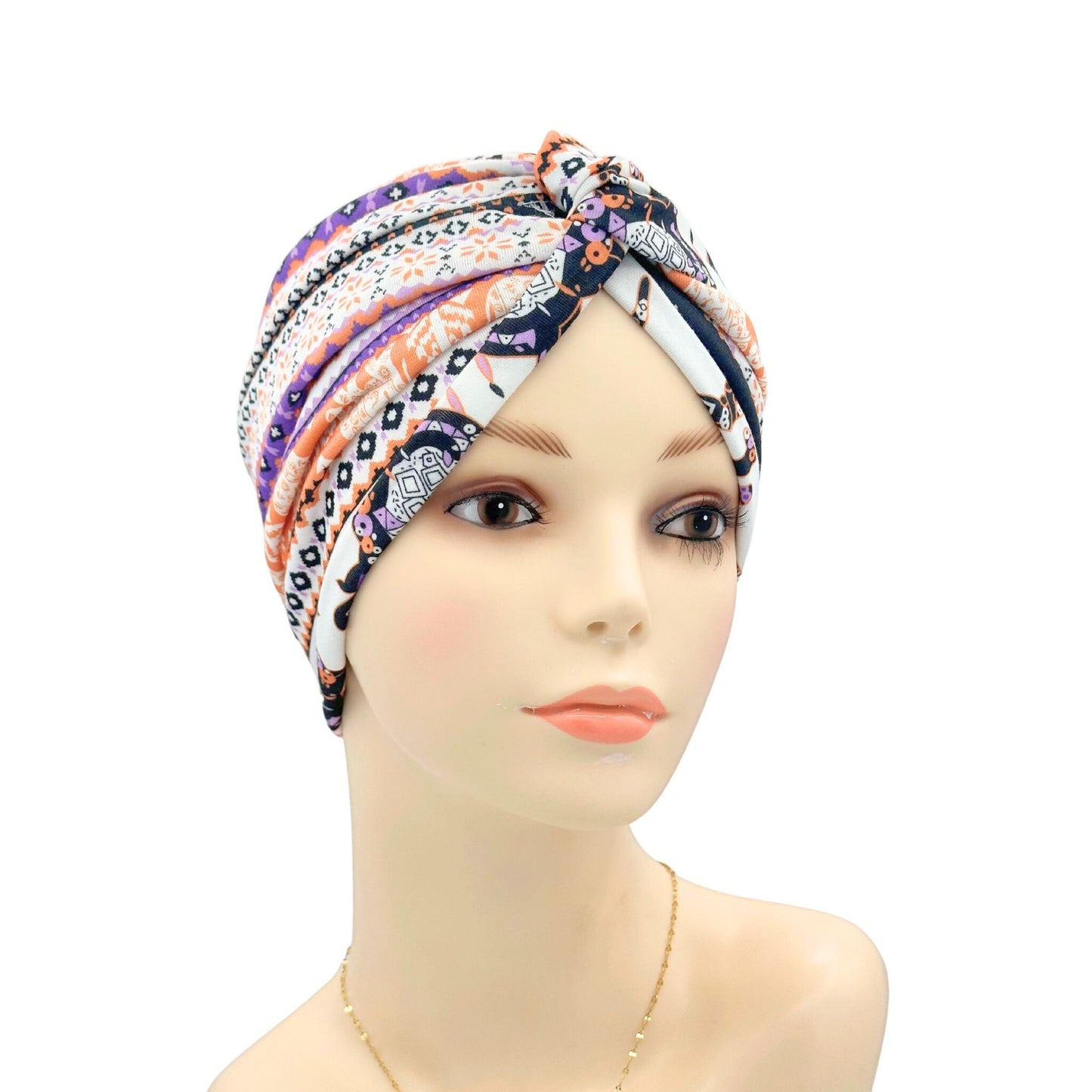 Cross Style Cotton Chemo Cap