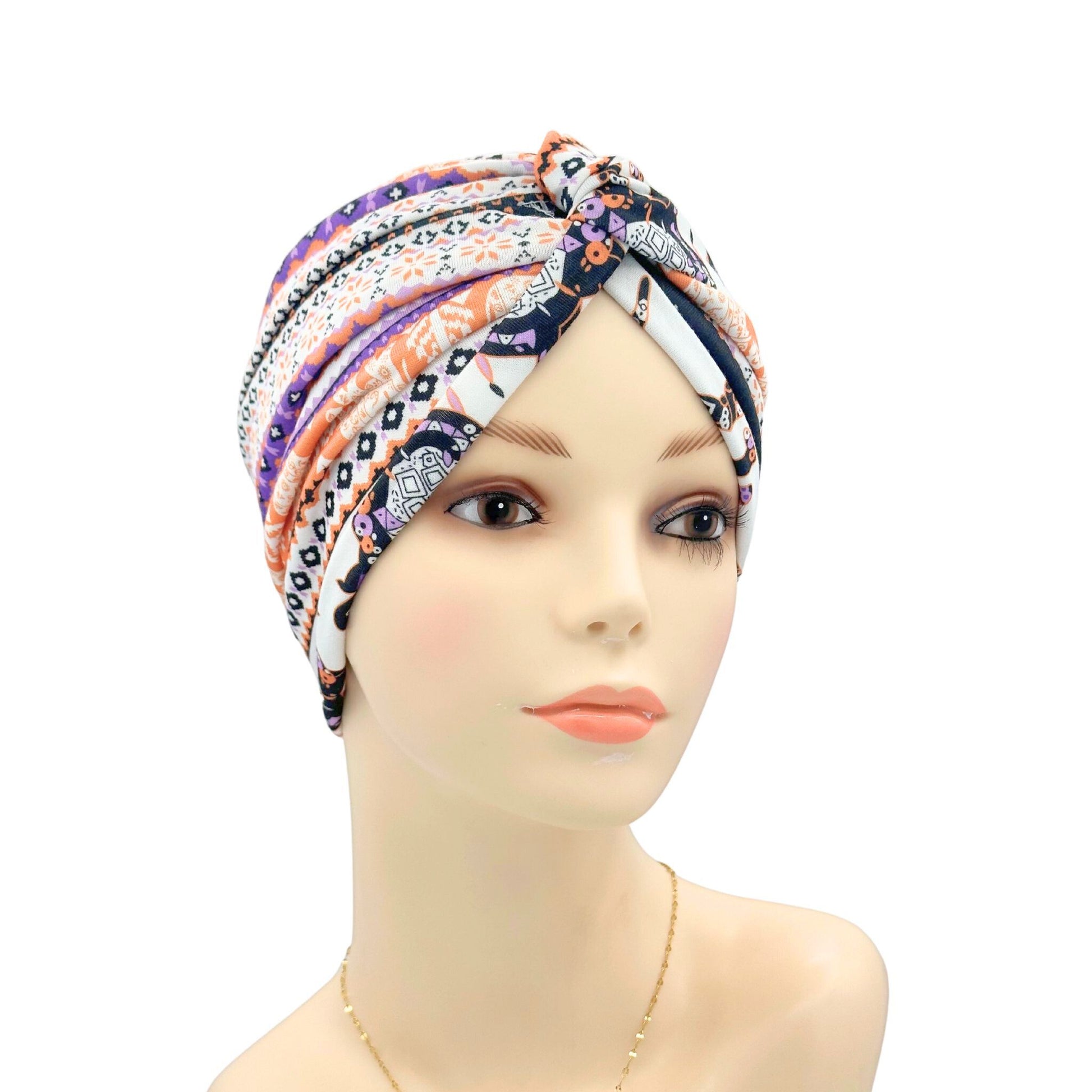 Cross Style Cotton Chemo Cap