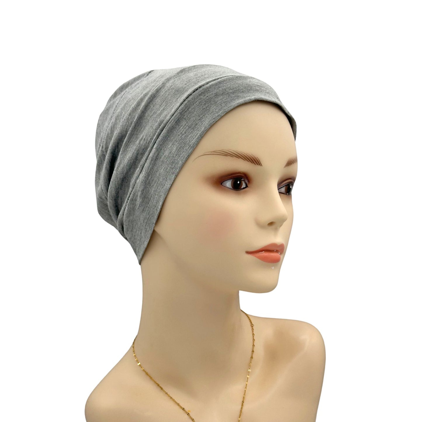Casual Cotton Chemo turban gray