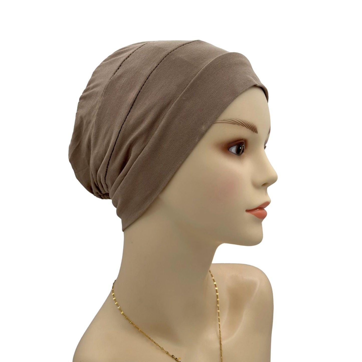 Cotton turban cpap caramel