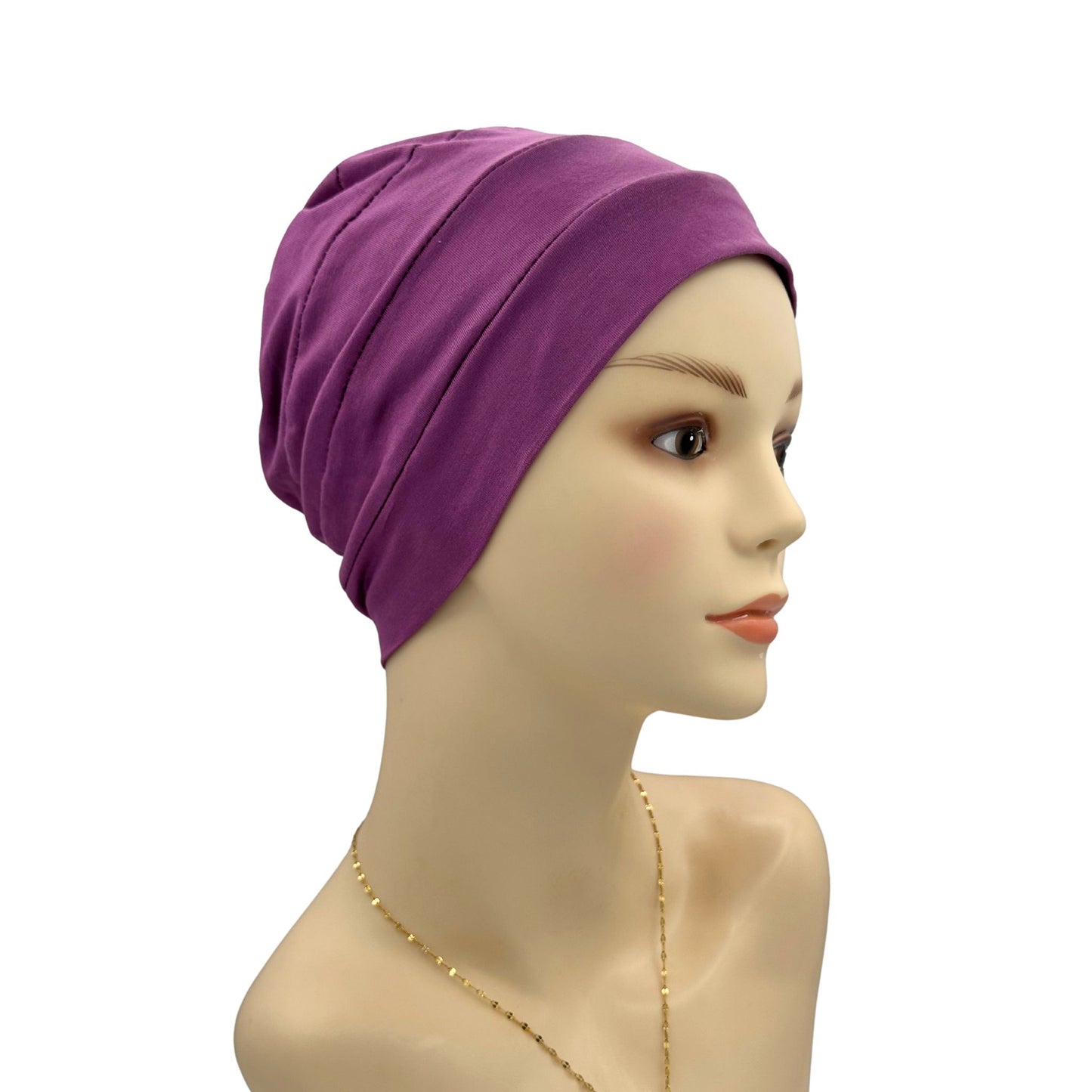 cancer patient beanie purple