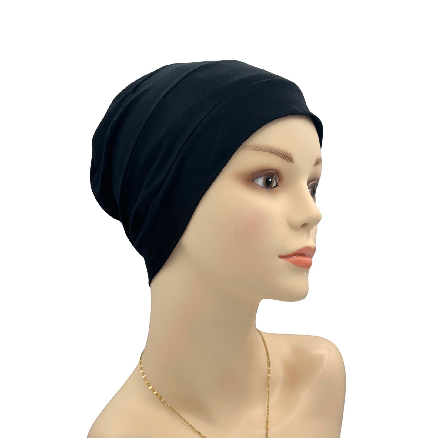 Casual Cotton cancer head covers  black