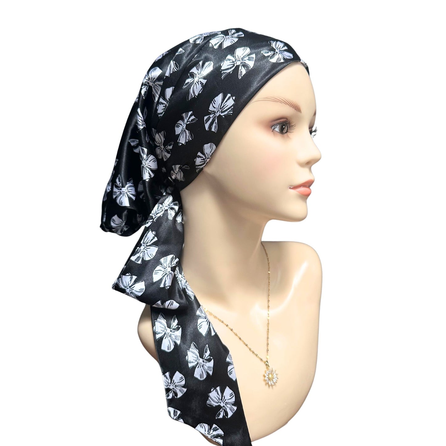 Floral Pre-Tied Silky Chemo Scarf