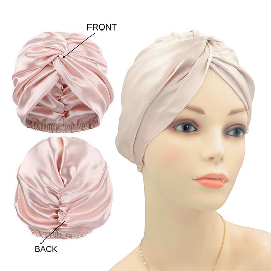 100% Mulberry Silk Double Layer Sleep Turban