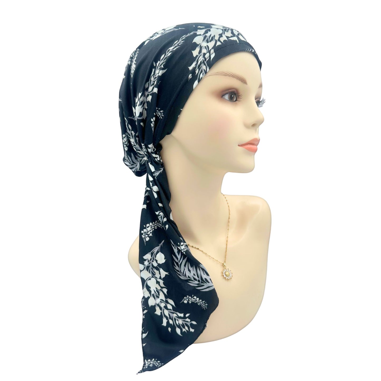 Curvy Tail Pre Tied Turban Hat