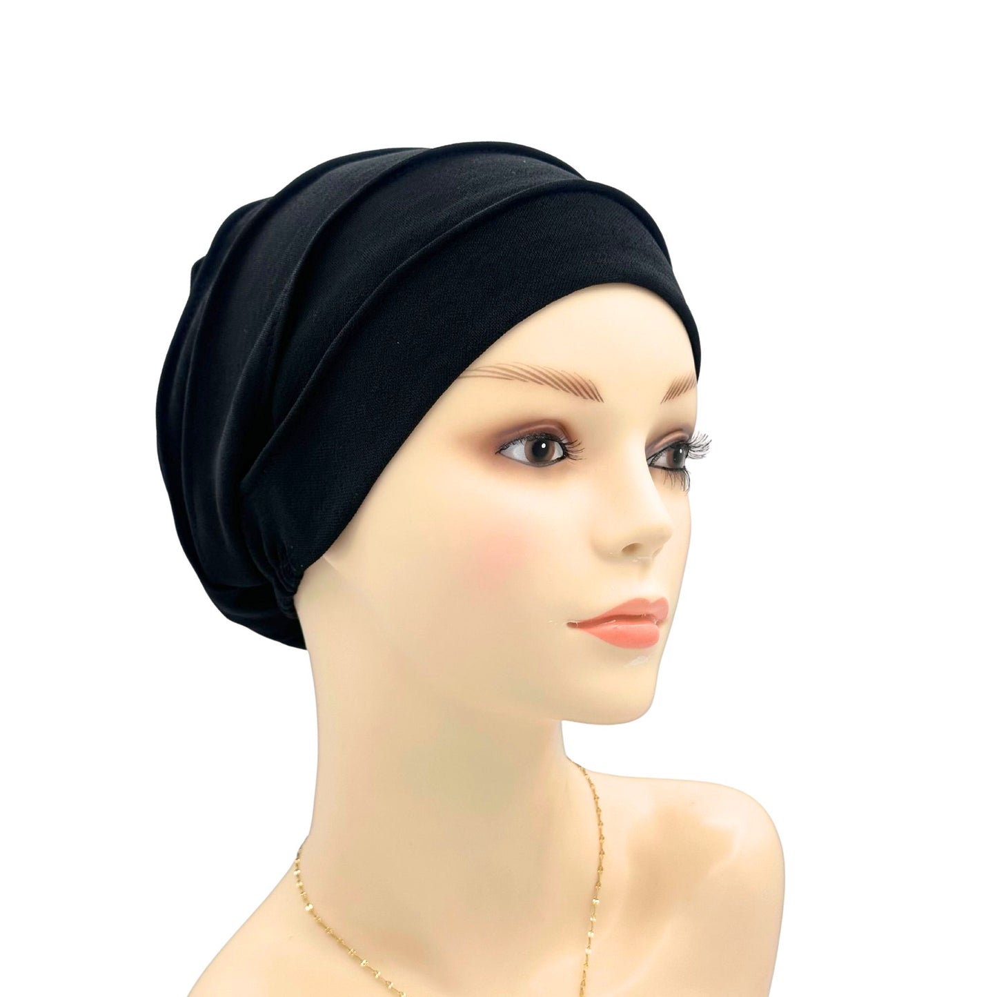 Alopecia hat black