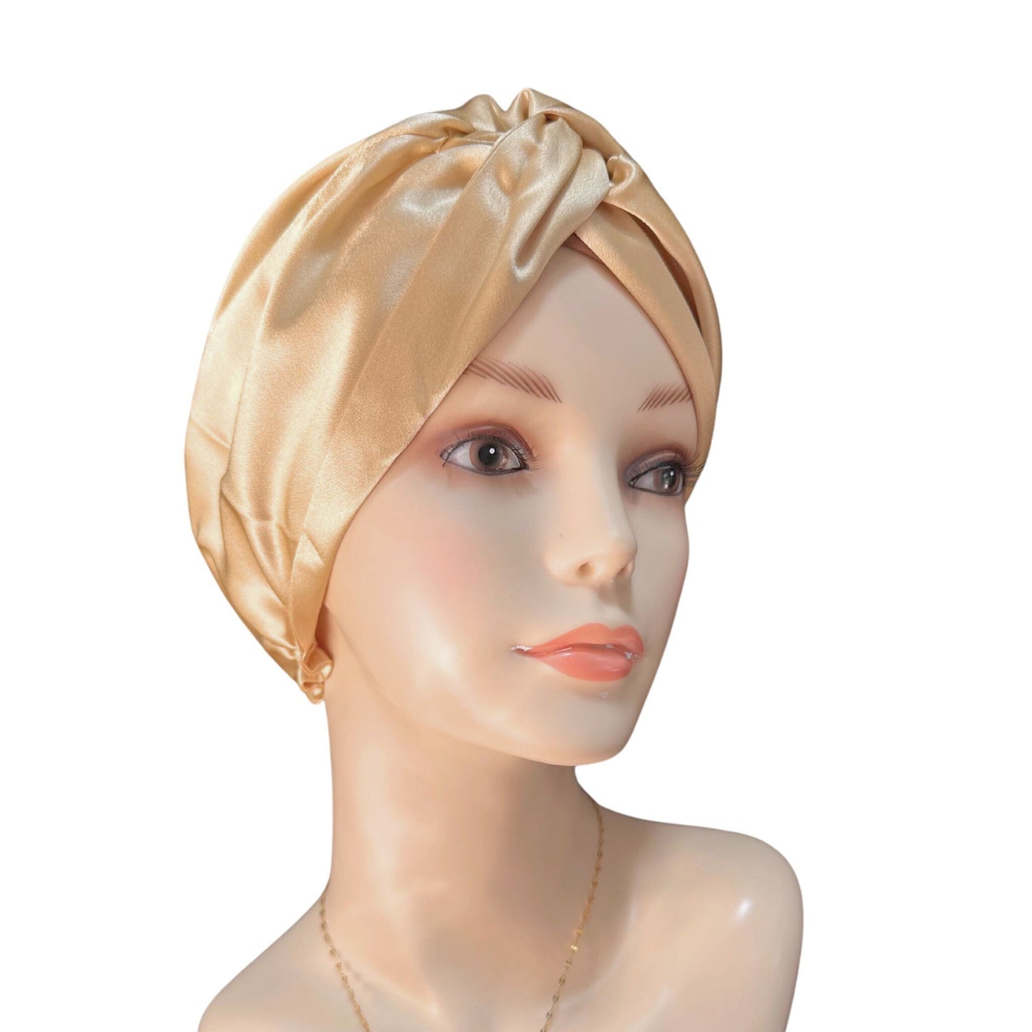 MULBERRY SILK SLEEP BONNET YELLOW