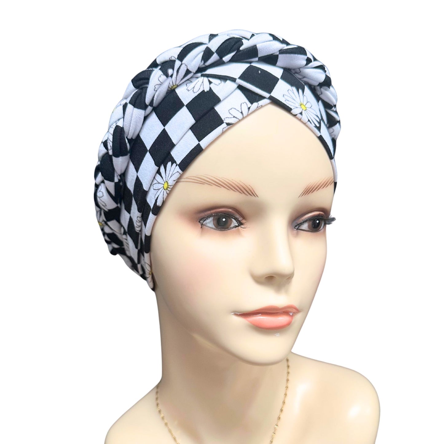 Tie-dye Style Braided Chemo Hat
