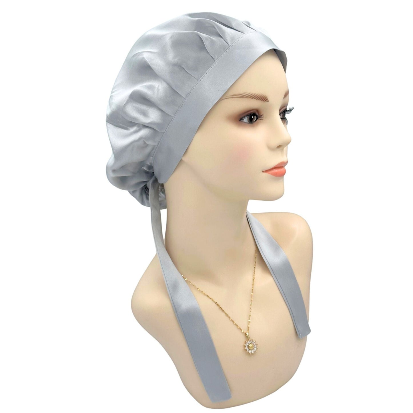 Adjustable 100% Mulberry Silk Bonnet