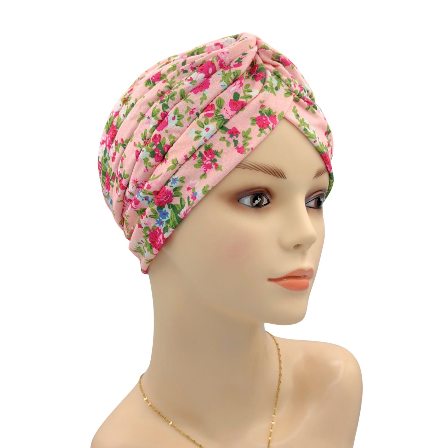 Pink Floral headwrap for Chemo