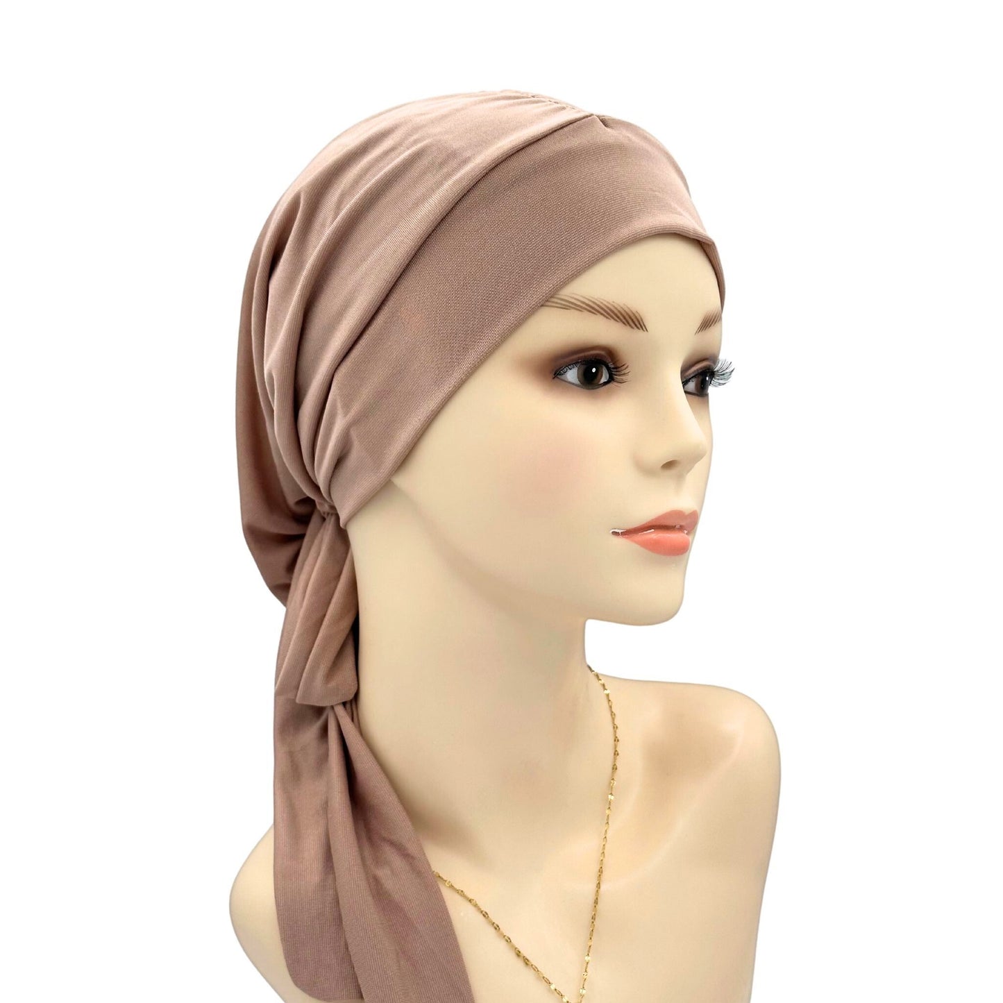 khaki adjustable cancer scarf