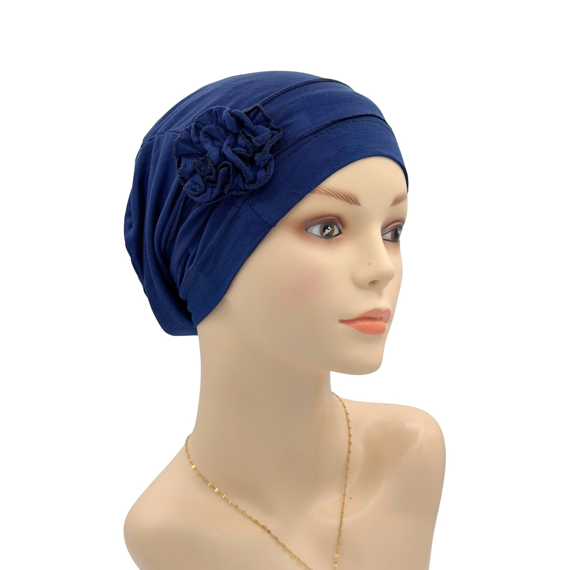 Little Flower Chemo Hat Chemo hat navy blue