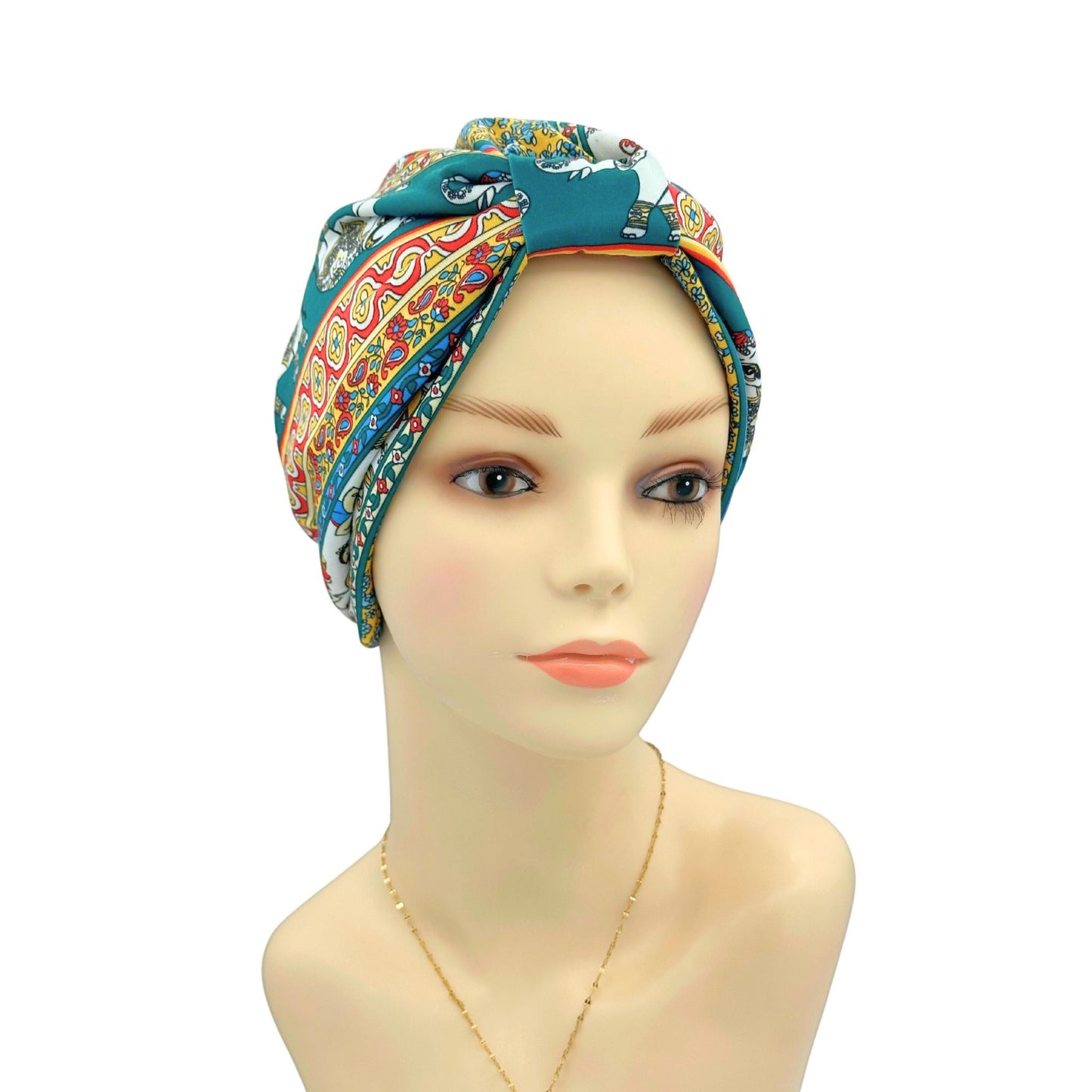 alopecia headwear blue