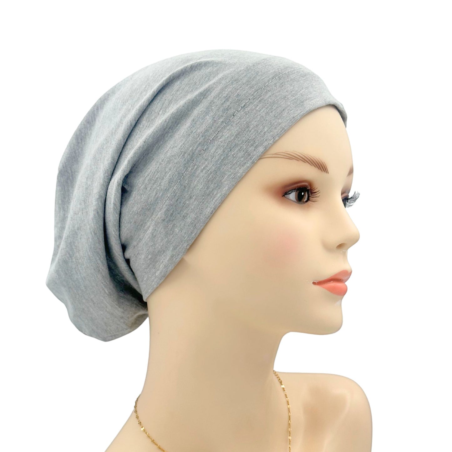 satin lined baggy sleep hat