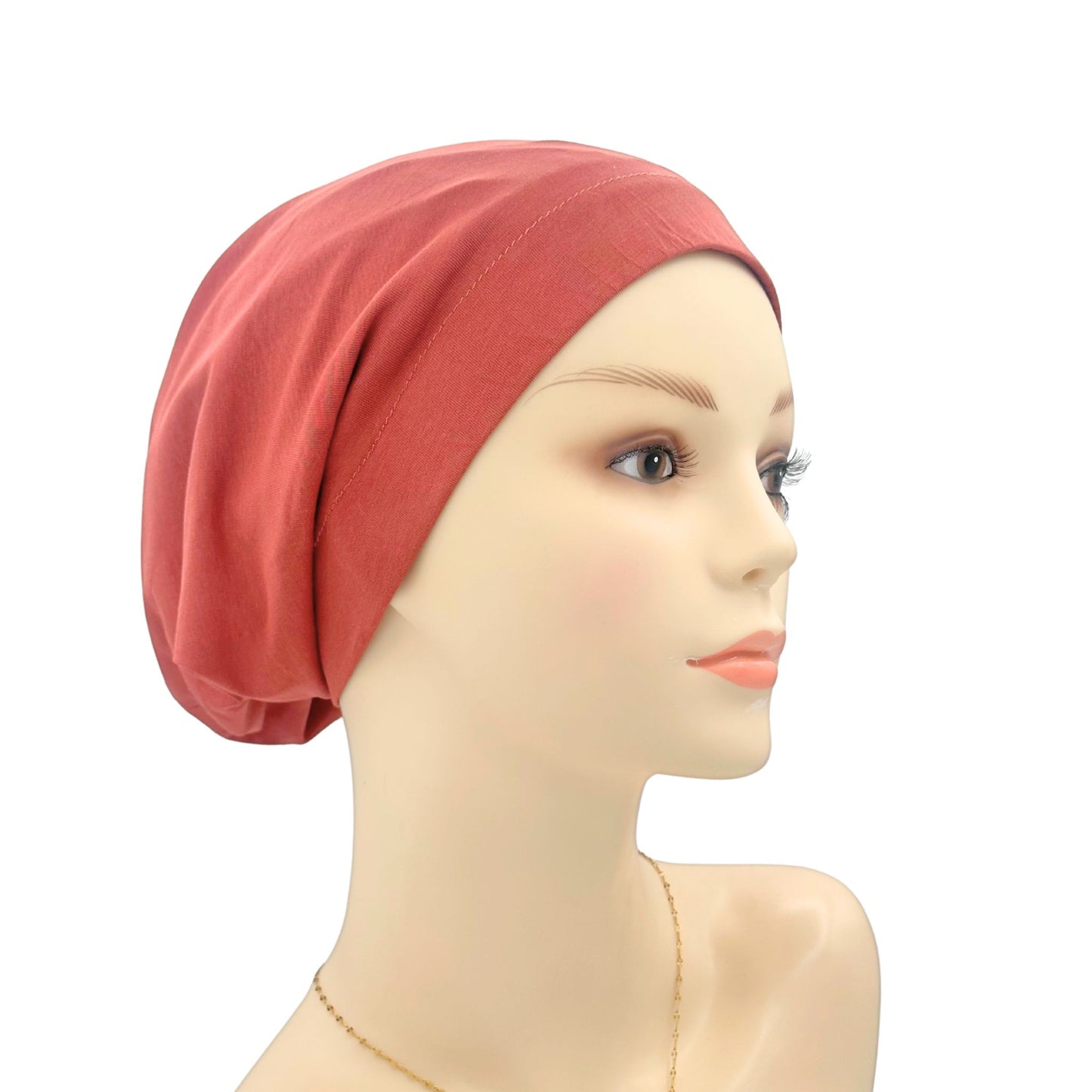 rust red sleep hat