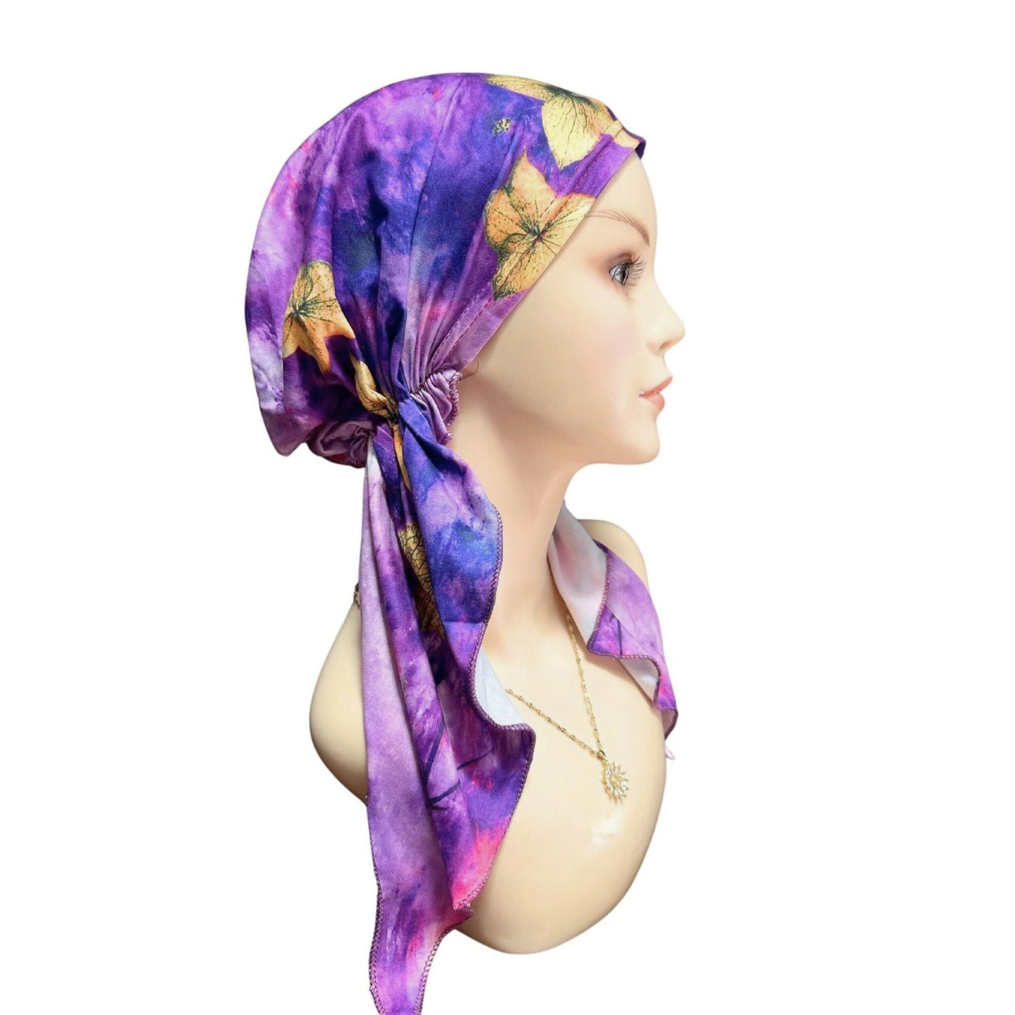 Pre-Tied Turban purple