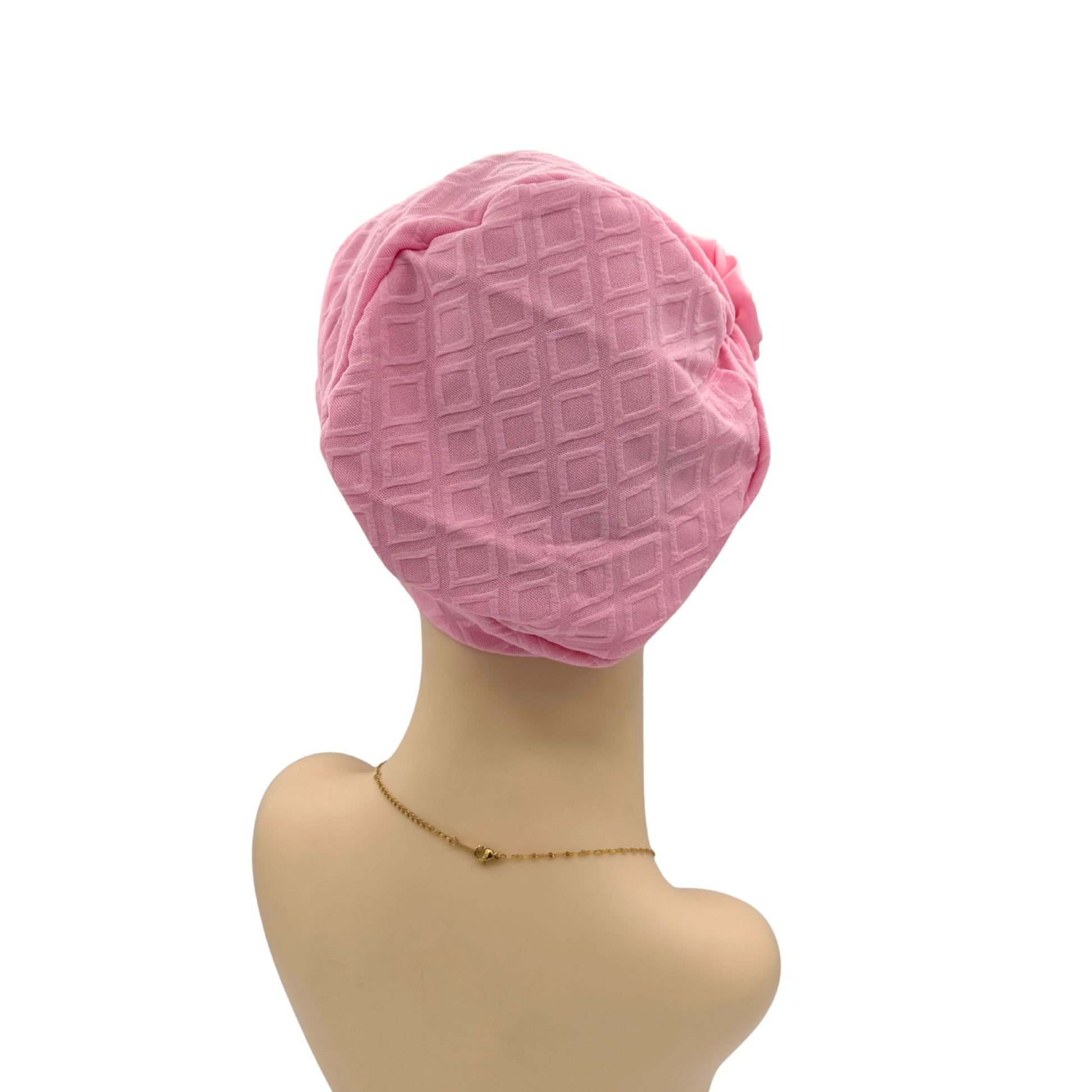 Pink hats for hair loss