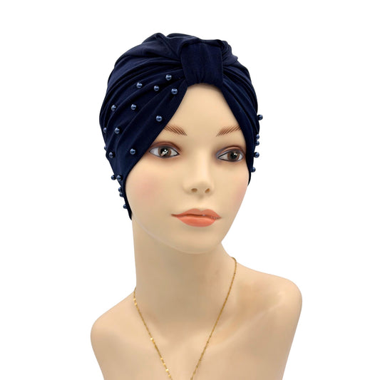 Navy chemo headwear