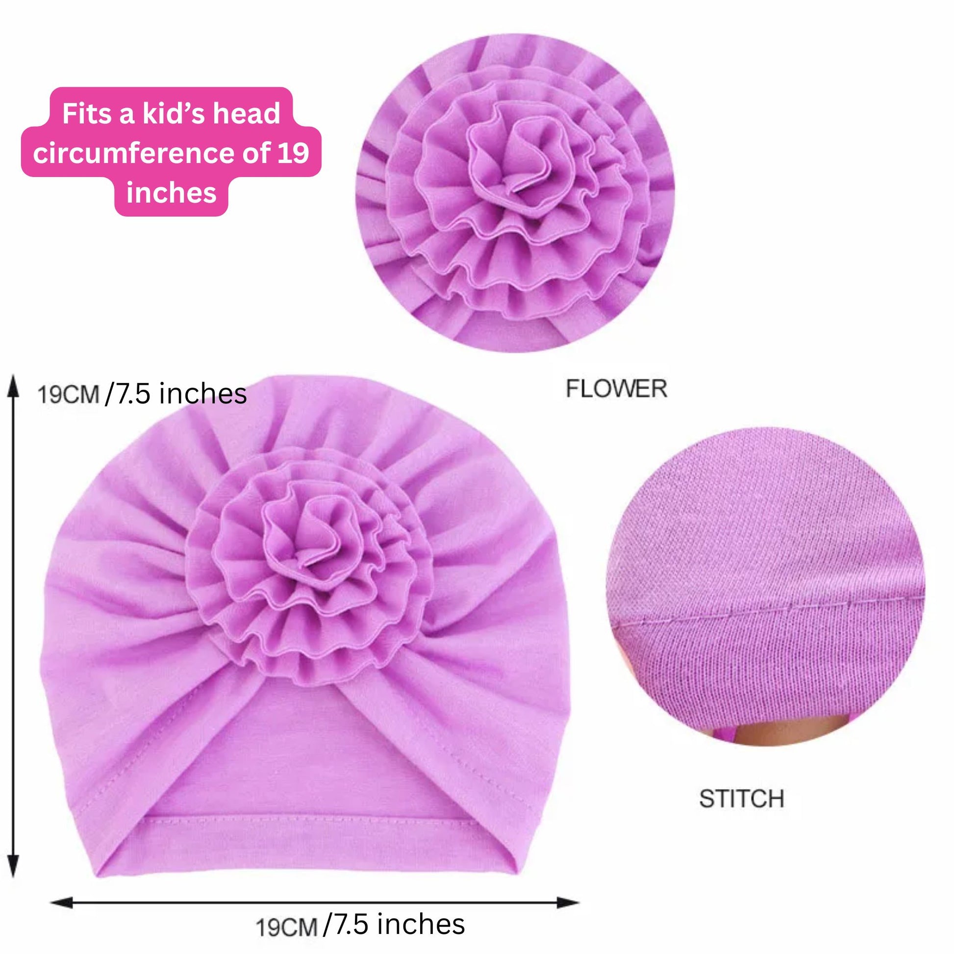 Kids headwear pearla chemo merch