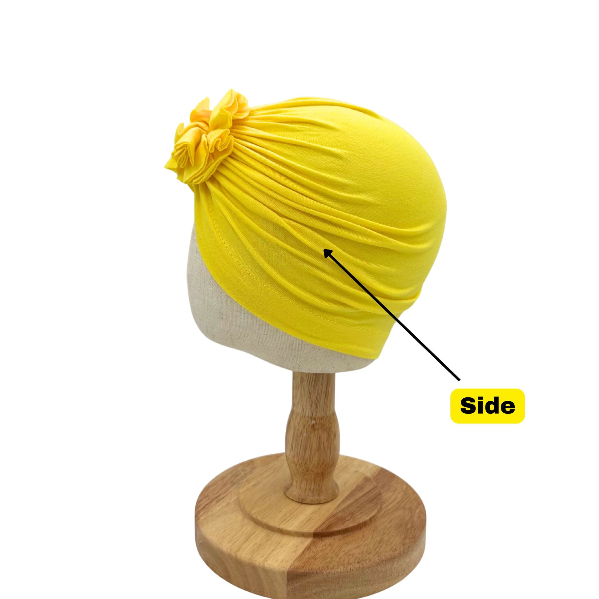 yellow hats for bald kids