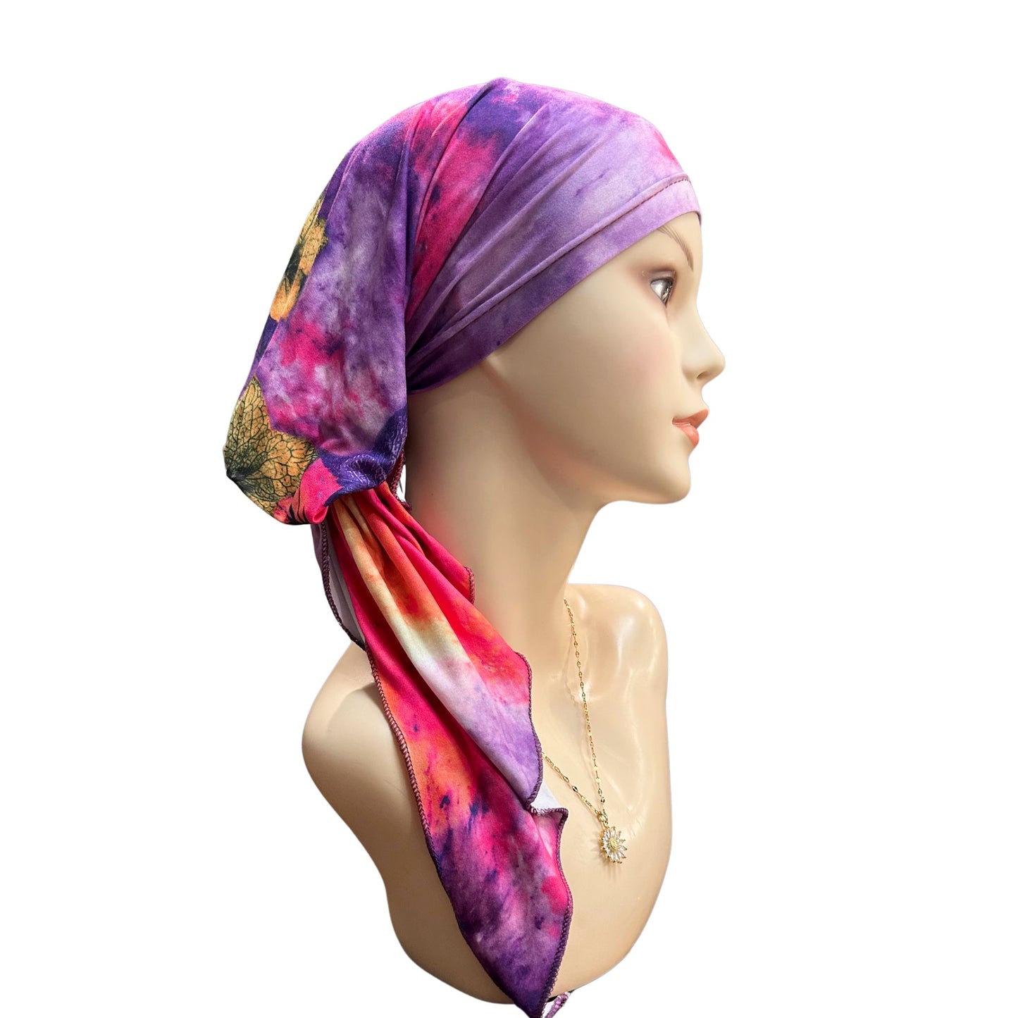 Pre-Tied Turban purple