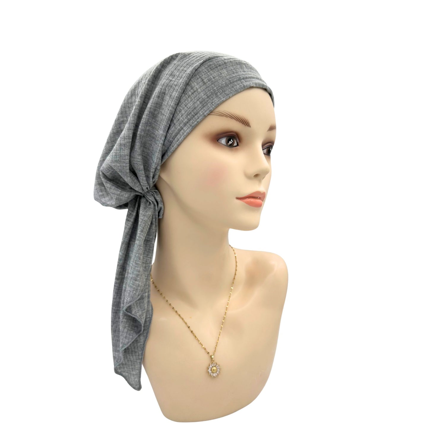 Gray Chemo headscarf