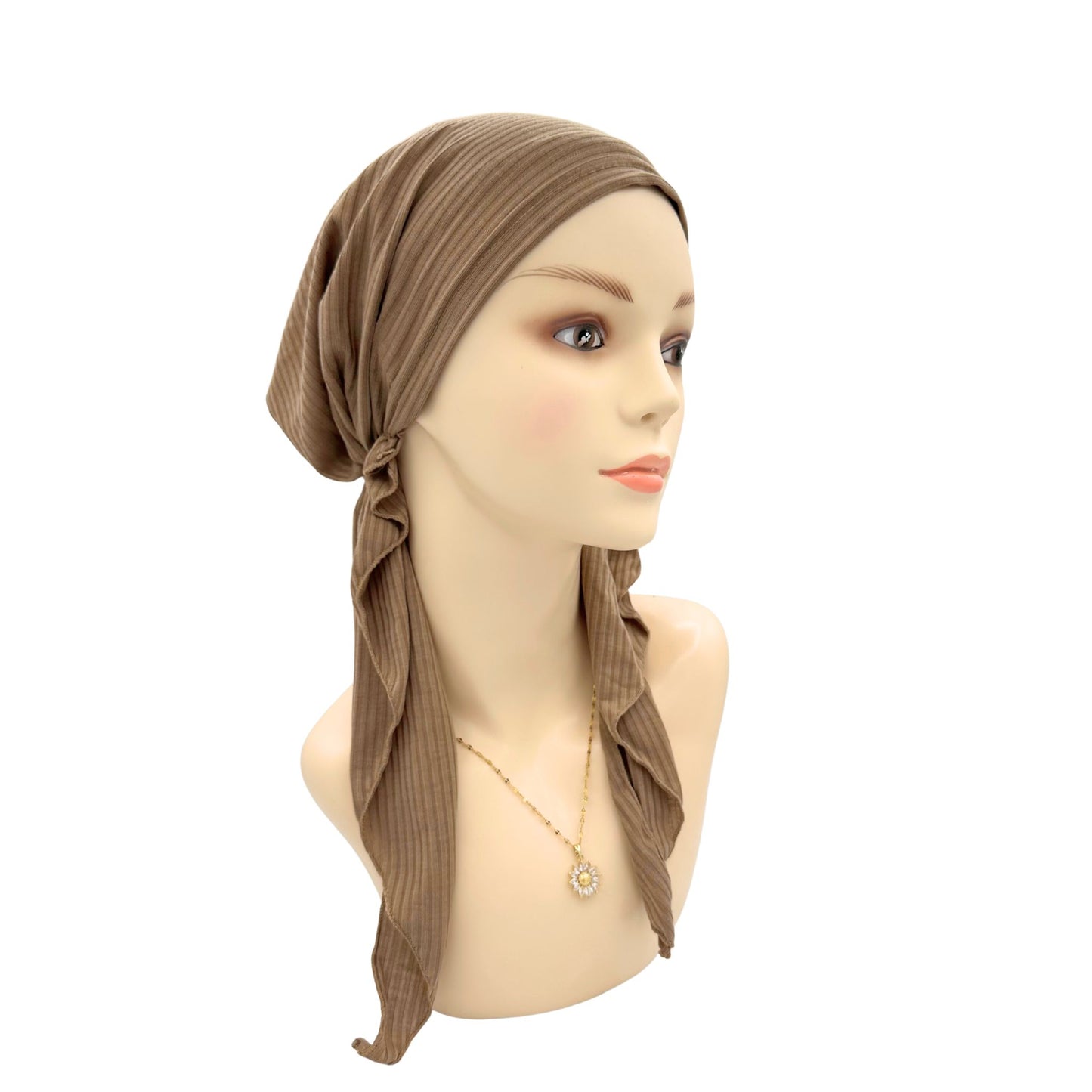 Khaki head scarf for women