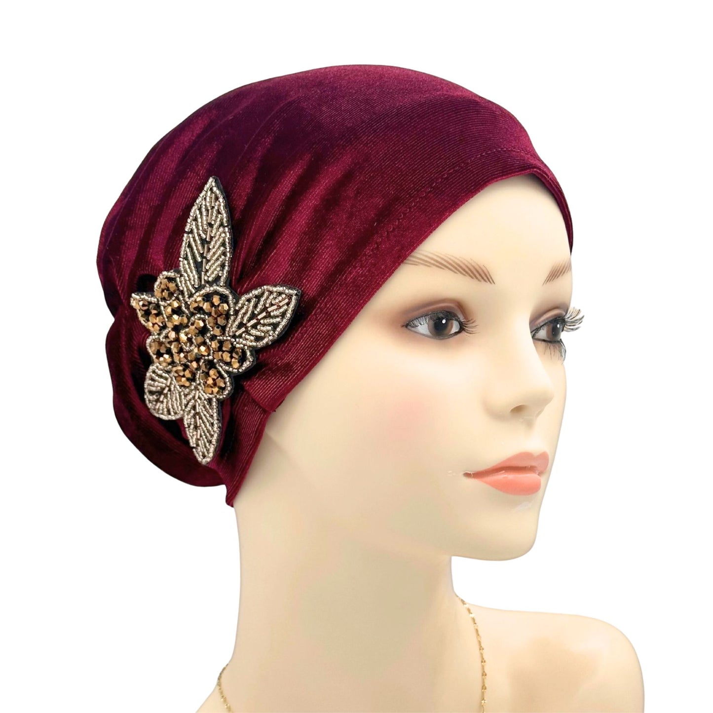 Chemo alopecia hat red