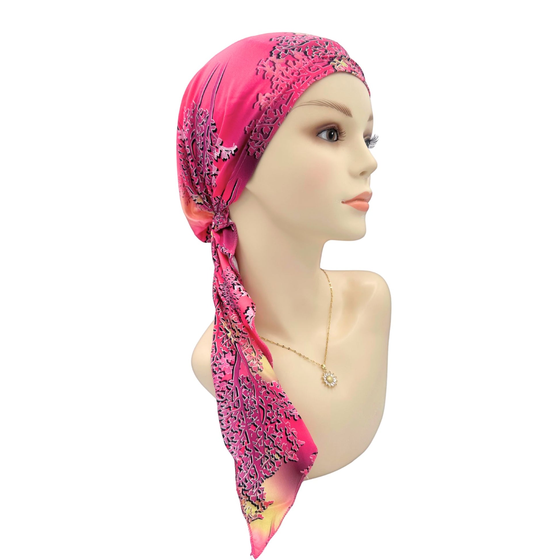 Curvy Tail Pre Tied Chemo Head Scarf