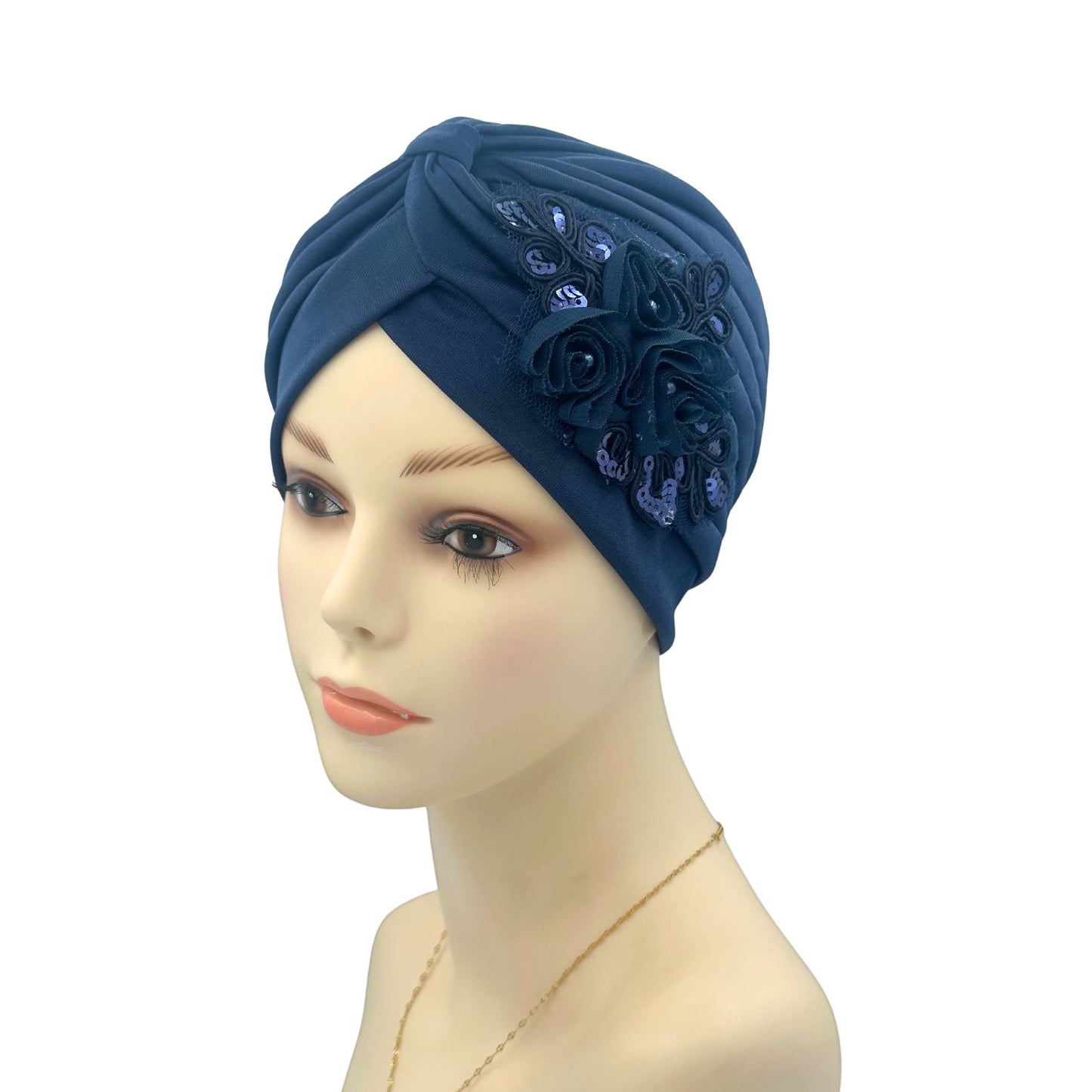 Navy chemo cap