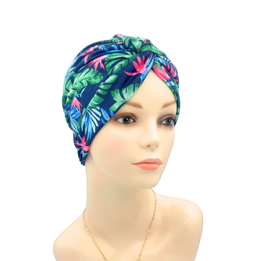 Floral Twisted Cancer Beanie Hat