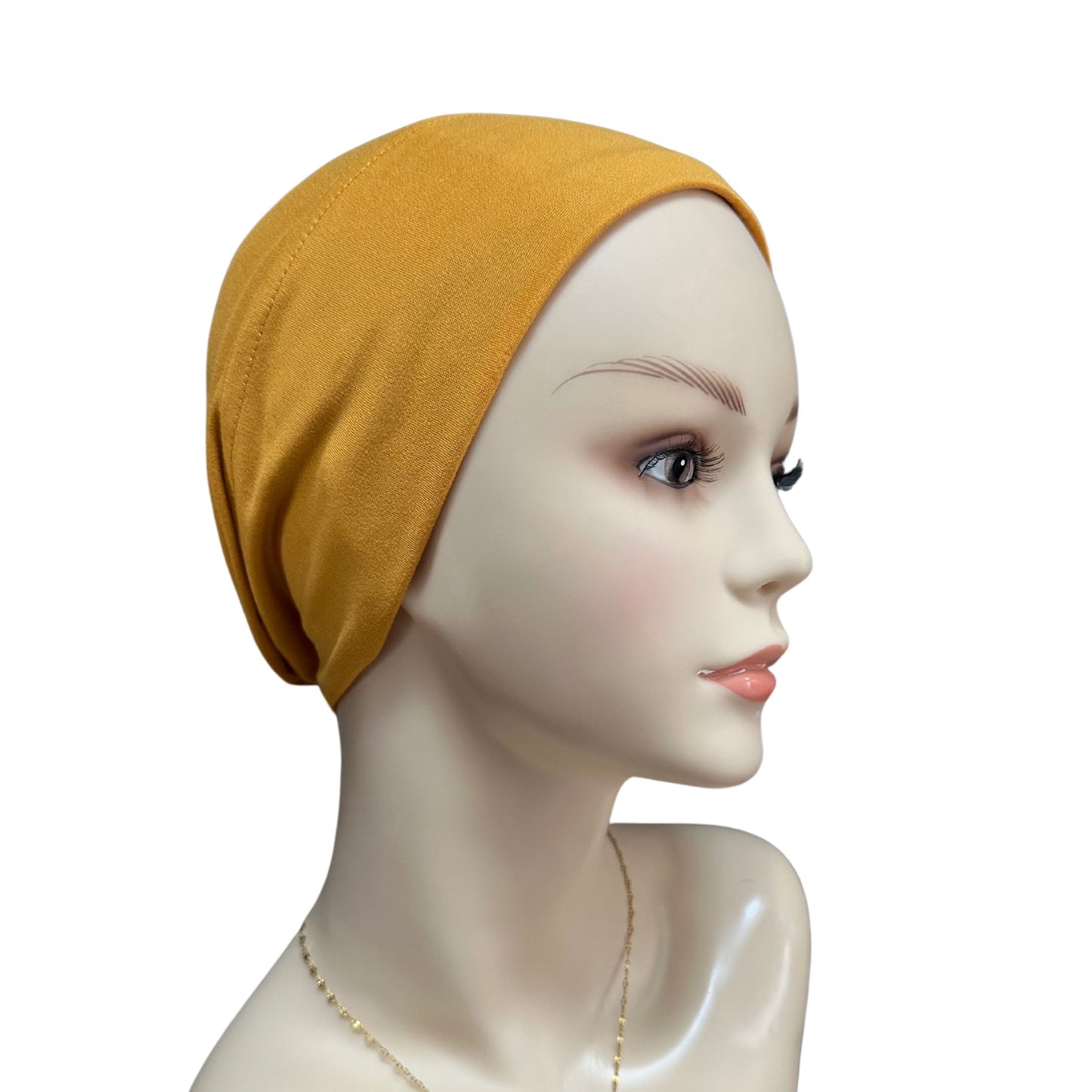 Yellow Hat for small bald head