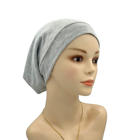 Unisex Baggy Style Adjustable Sleep Hat Grey 