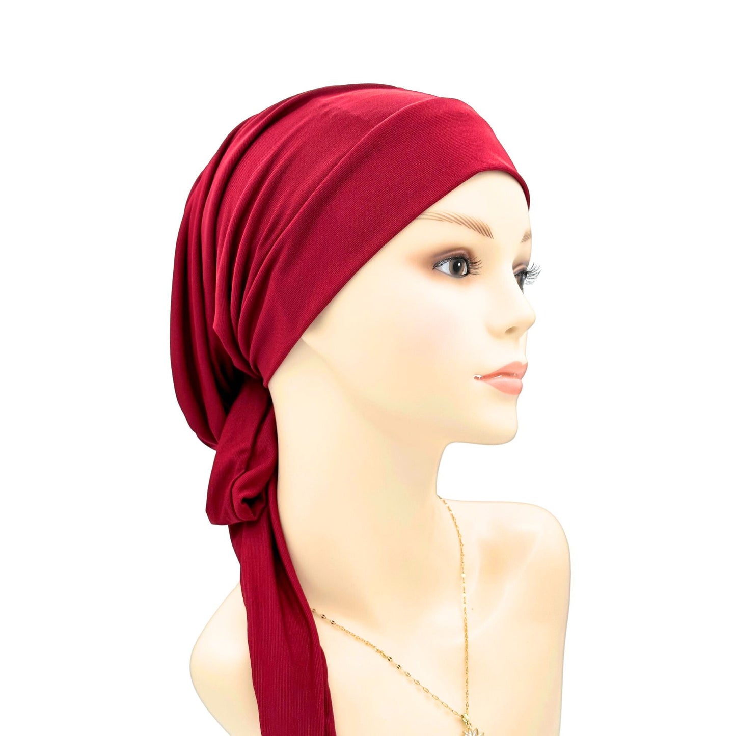 red scarf for cancer patient