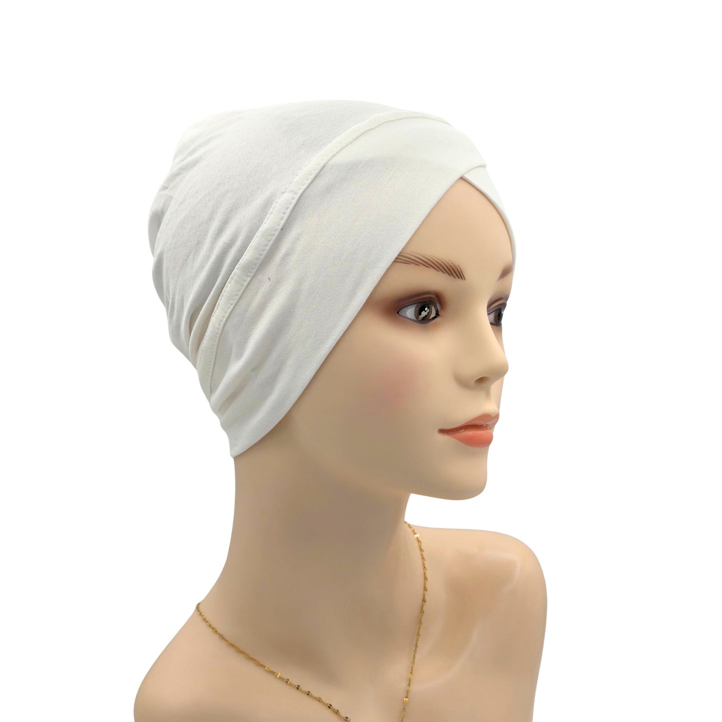 chemo hat for small head White