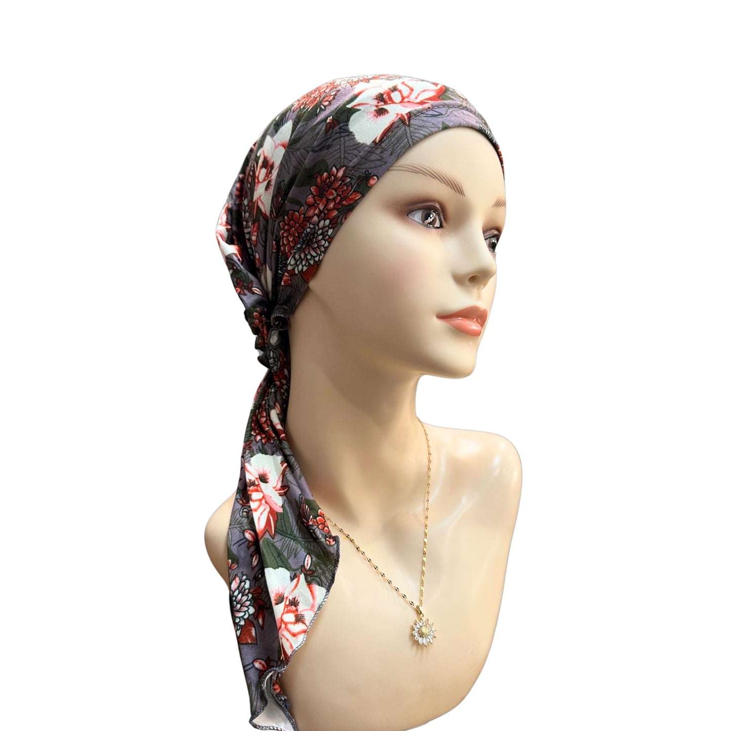 Pre tied chemo headwear for women