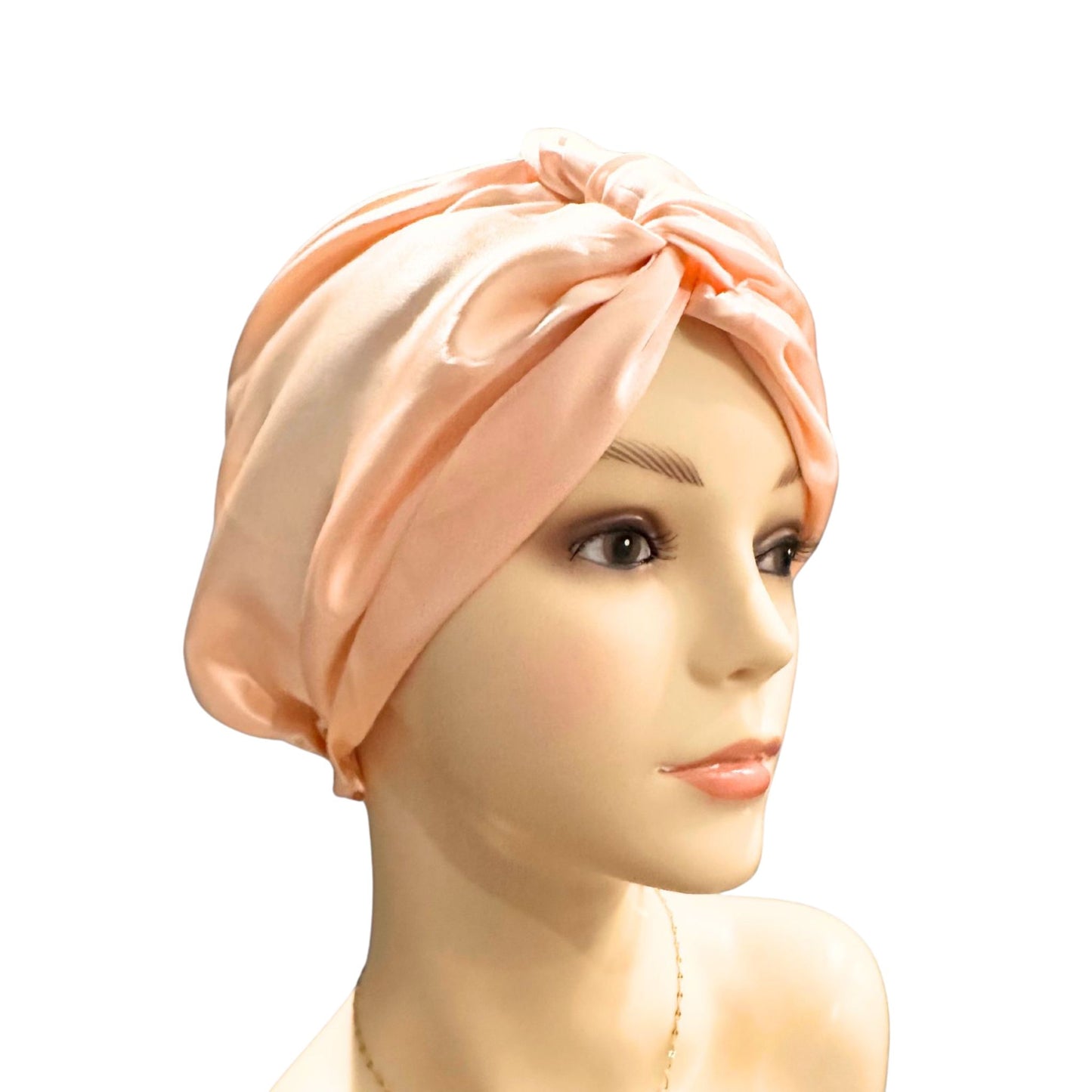 Double layer silk turban